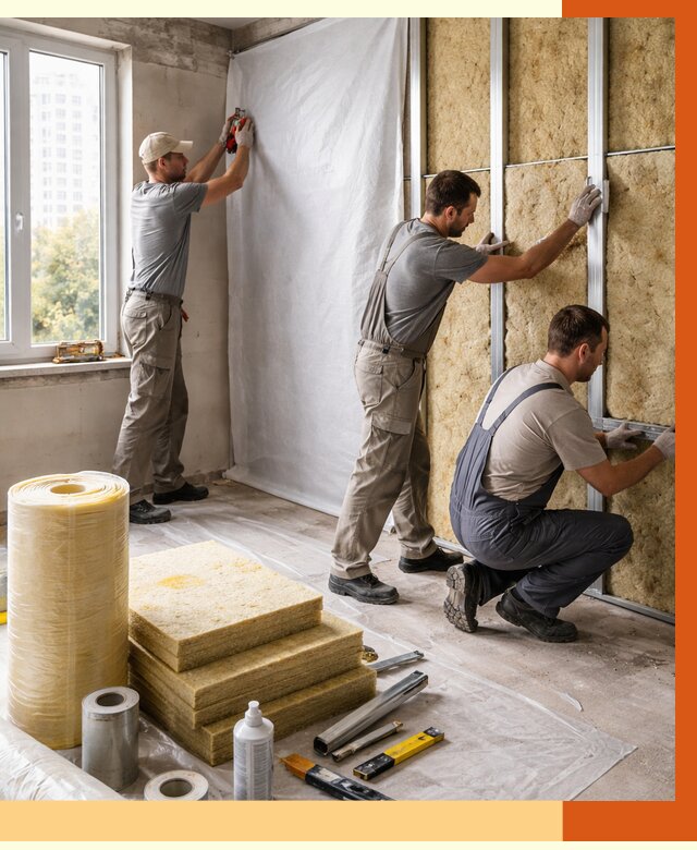 Утепление квартиры в Подольске от 4688 руб/м2 — утеплить квартиру изнутри и снаружи | ТепломастерПдл