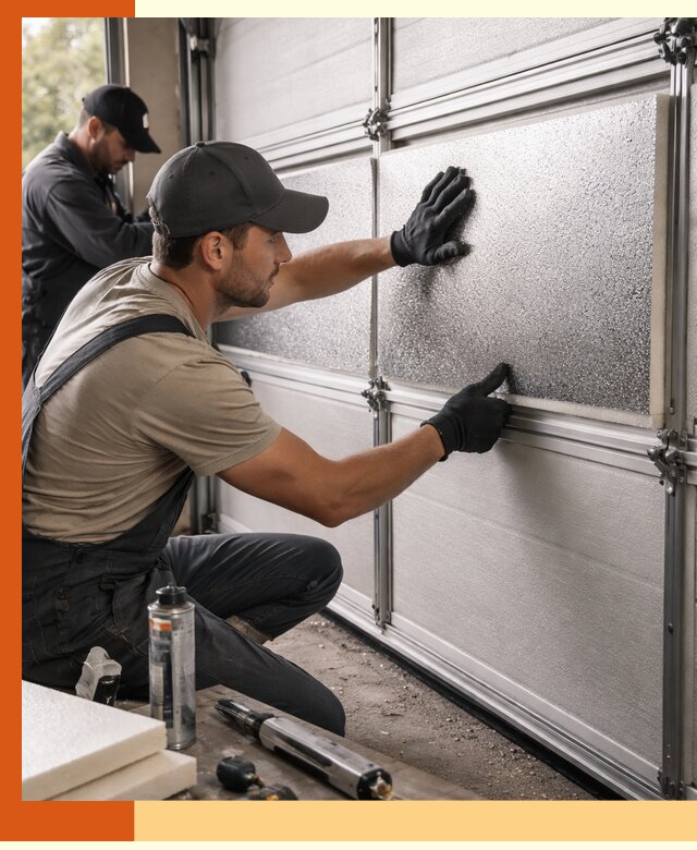 Утепление гаражных ворот в Подольске качественно и надежно