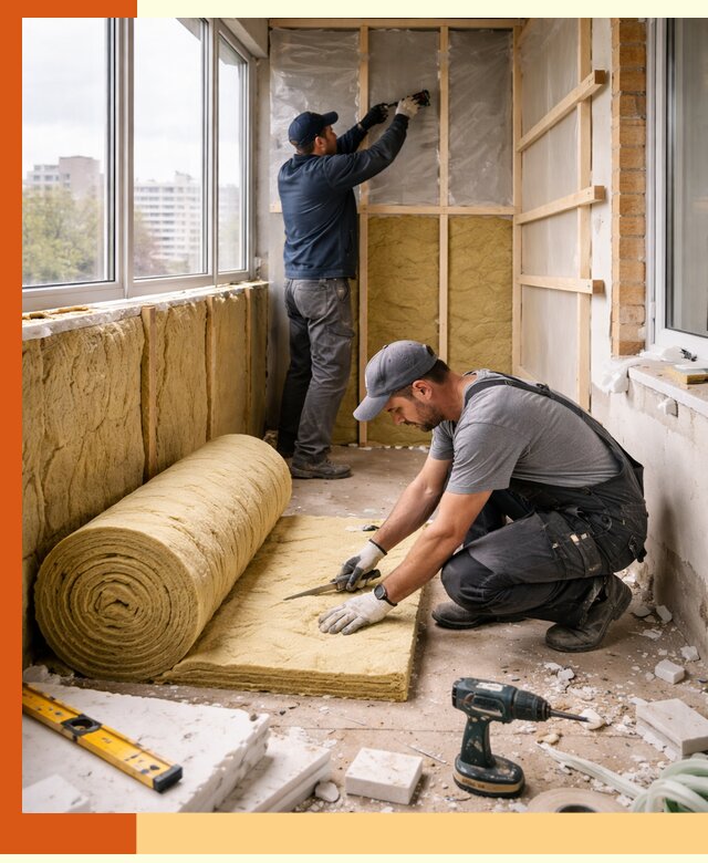 Утепление балкона под ключ в Подольске качественно и быстро