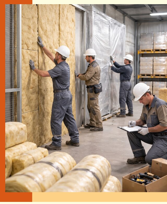 Утепление склада готовой продукции в Подольске качественно и быстро