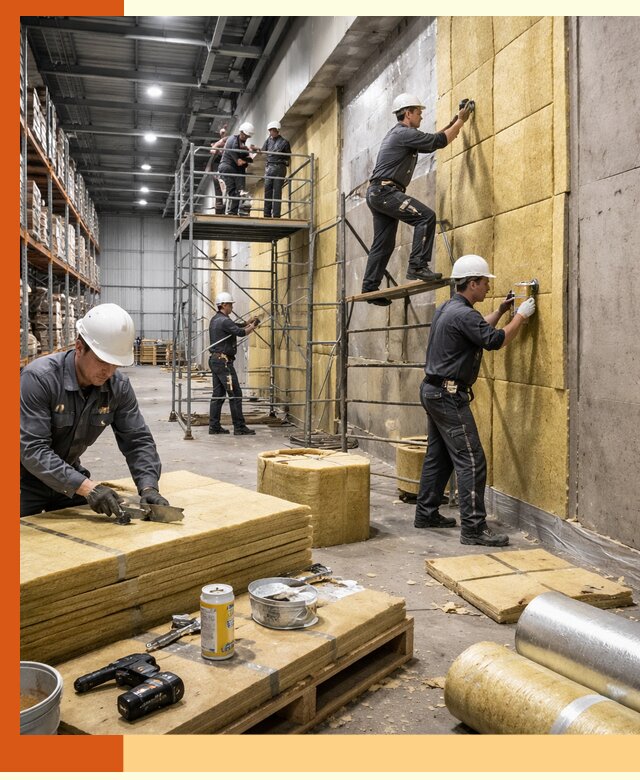 Утепление логистического центра в Подольске качественно и экономично