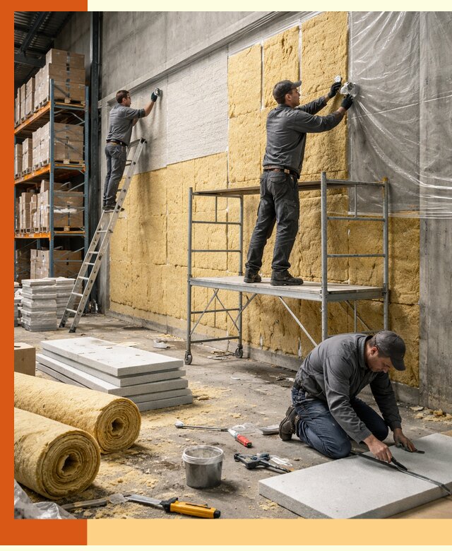 Утепление холодного склада под ключ в Подольске