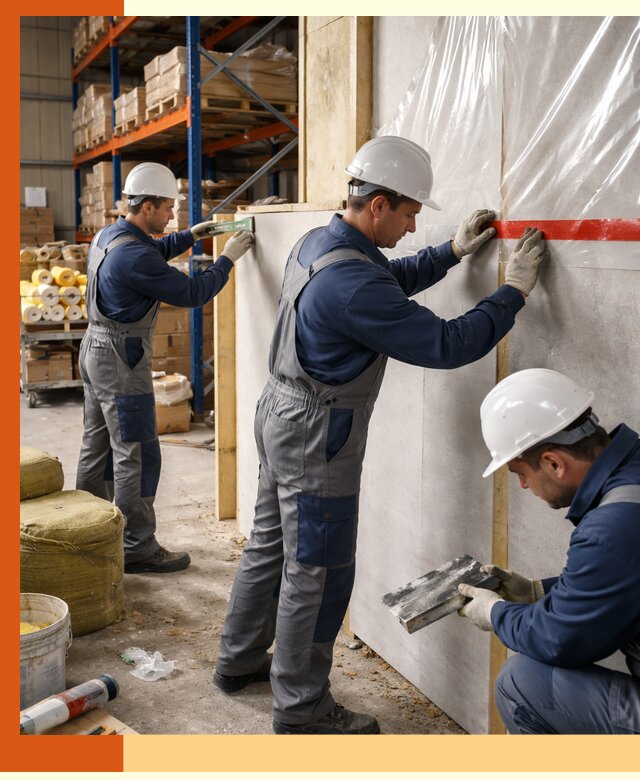 Утепление теплого склада под ключ в Подольске