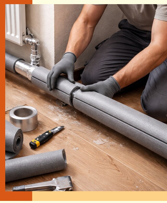 Утепление труб отопления в Подольске: теплоизоляция и защита сети