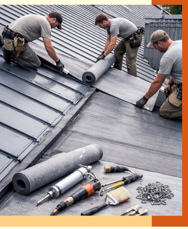 Гидроизоляция металлической кровли полимочевиной в Подольске от 8855 руб. | ТепломастерПдл