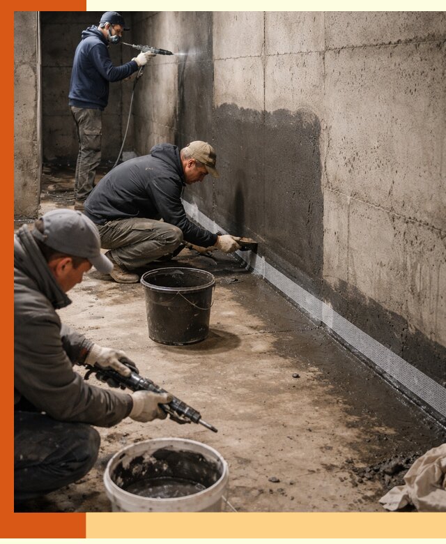 Гидроизоляция подвала в Подольске — комплексная защита от влаги