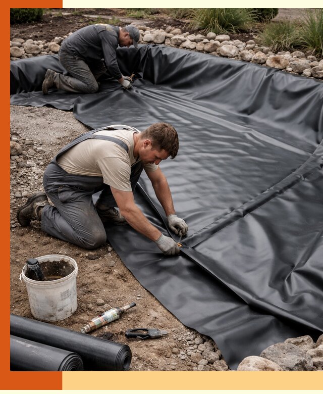 Гидроизоляция пруда в Подольске: надежная защита и герметизация